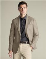 Slim Fit Linen Blend Suit Jacket