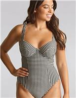 Paloma Gingham Textured Wired Swimsuit