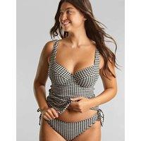 Iris Gingham Wired Balcony Tankini Top D-K