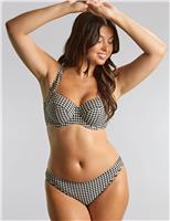 Classic Gingham High Leg Bikini Bottoms