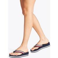 Corporate Striped Wedge Toe Thong Sandals
