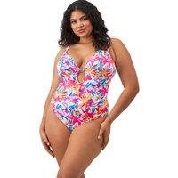 Floral Plunge Swimsuit