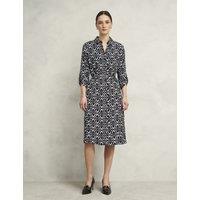 Cali Geometric Midi Shirt Dress