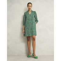 Laurel Printed V-Neck Mini Shift Dress