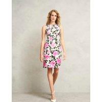 Cotton Rich Floral Column Shift Dress
