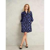 Floral V-Neck Knee Length Shift Dress