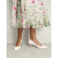 Slip On Kitten Heel Pointed Court Shoes