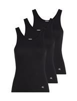 3pk Essentials Pure Cotton Rib Lounge Vests