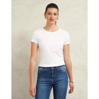HOBBS Pure Cotton Crew Neck T-Shirt White