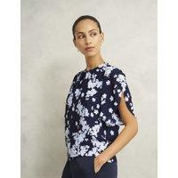 Chiffon Floral Crew Neck Top