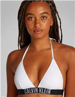 Calvin Klein Intense Power Ribbed Triangle Bikini Top White
