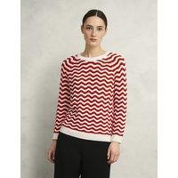 Pure Cotton Wavy Striped Jumper