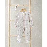 2pc Cotton Rich Patterned Sleepsuit (0-12 Mths)