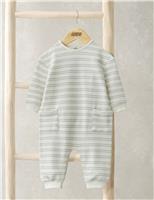 Cotton Rich Striped Romper (0-12 Mths)