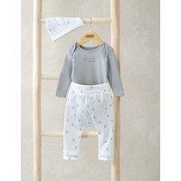 3pc Pure Cotton Balloon Outfit (0-6 Mths)