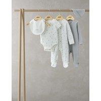Mamas & Papas 5pc Cotton Rich Hot Air Balloon Starter Set (0-12 Mths) Blue