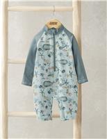 Whale Print All In One (0-36 Mths)