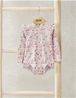 Floral Long Sleeve Swimsuit (0-3 Yrs)