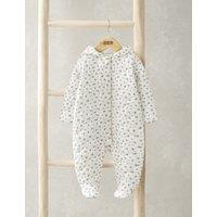 Floral Hooded Quilted Pramsuit (0-12 Mths)