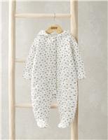 Floral Hooded Quilted Pramsuit (0-12 Mths)