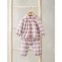 Pure Cotton Checked Pyjamas (3-36 Mths)