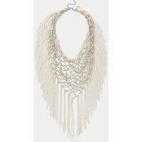 Fringe Cream Scarf