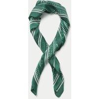 Green Satin Scarf