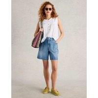 White Stuff Denim Shorts Med Blue Denim
