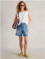 White Stuff Denim Shorts Med Blue Denim