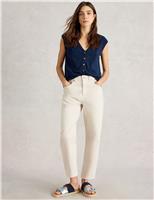 Mid Rise Tapered Cropped Jeans