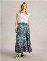 Jersey Printed Maxi Skirt
