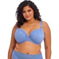 Elomi Nerina Mesh Lace Wired Plunge Bra (DD-JJ) Light Blue