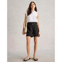 Pure Cotton Belted Shorts