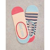 2pk Cotton Rich Stripe Footsies