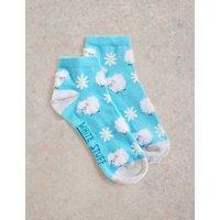 Cotton Rich Fluffy Sheep Trainer Socks