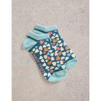 Cotton Rich Heart Trainer Socks