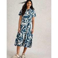 Jersey Printed Midi Shirt Dress