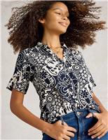 Pure Cotton Printed Collared Shirt