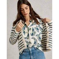 Pure Cotton Printed Button Through Shirt