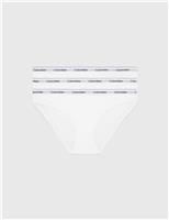 3pk Modern Logo Cotton Rich Bikini Knickers