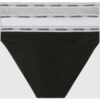 Calvin Klein 3pk Modern Logo Cotton Rich Bikini Knickers Multi
