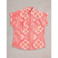 Pure Cotton Printed Button Through Shirt