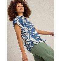 Pure Cotton Printed Collared Shirt