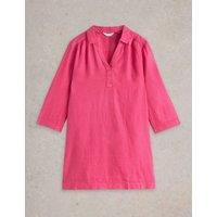 Pure Linen Collared V-Neck Tunic