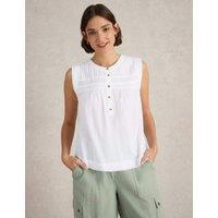 White Stuff Pure Cotton Blouse White