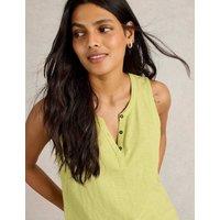Pure Cotton Notch Neck Vest Top