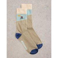 Embroidered Cyclist Cotton Rich Socks