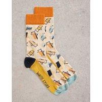 Deckchair Print Cotton Rich Socks