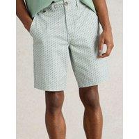 Geometric Print Chino Shorts