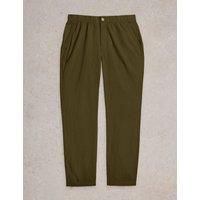 Regular Fit Linen Blend Trousers